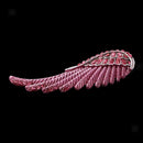 2Pcs Crystal Rhinesotne Large Angel Wing Pendant Lady Necklace Chain Gifts