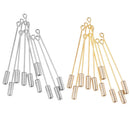20pcs Collar Lapel Stick Brooch Pin Needle Suit Hat Scarf DIY Crafts Jewellery