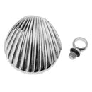 Waterproof Sealed Stainless Steel Shell Shaped Urn Pendant Ashes Container