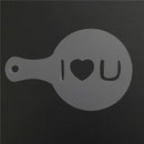 8pcs Cake Stencils Mold Valentine's Day Coffee Mold Pastry Tools Cookie Decor  Z