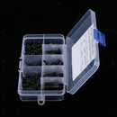 180Pcs Black M3 Nylon Male-Female Hex Spacers Screw Nut Assortment Kit