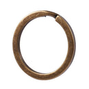 20 PCs Split Key Rings Round Bronze Tone 25mm(1") Dia. O5P7