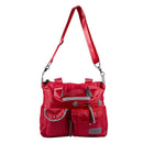 red New Ladies Fashion Waterproof Oxford Tote Bag Casual Nylon Shoulder Bag B1B8