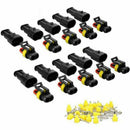 20 Set 2 Pins Car Waterproof Electrical Connector Plug with 18 AWG Wire Marine