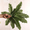 2x Artificial Plants 24 Branches Green Persian Leaves Leaf Grass Floral Decor