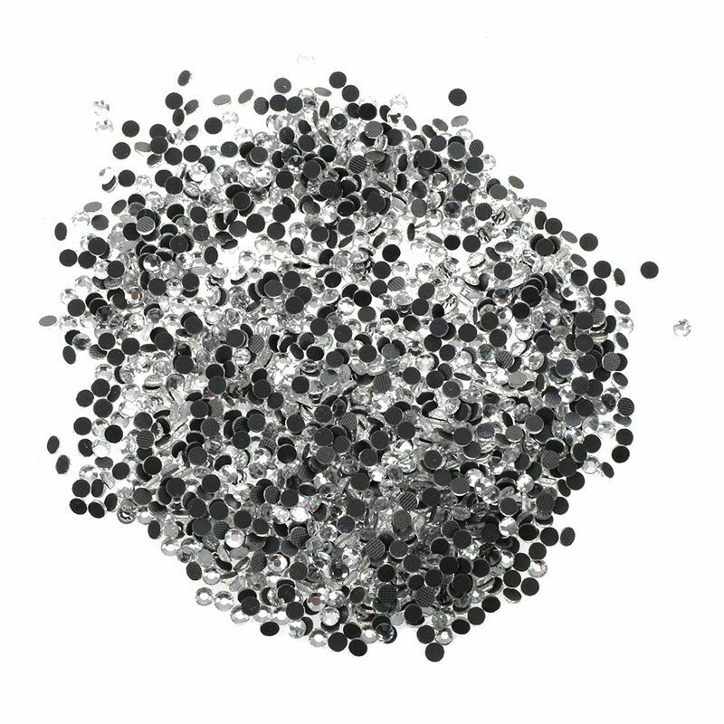 1440pcs DIY fusible rhinestone Hotfix Diament transparent crystal S10 K6W8