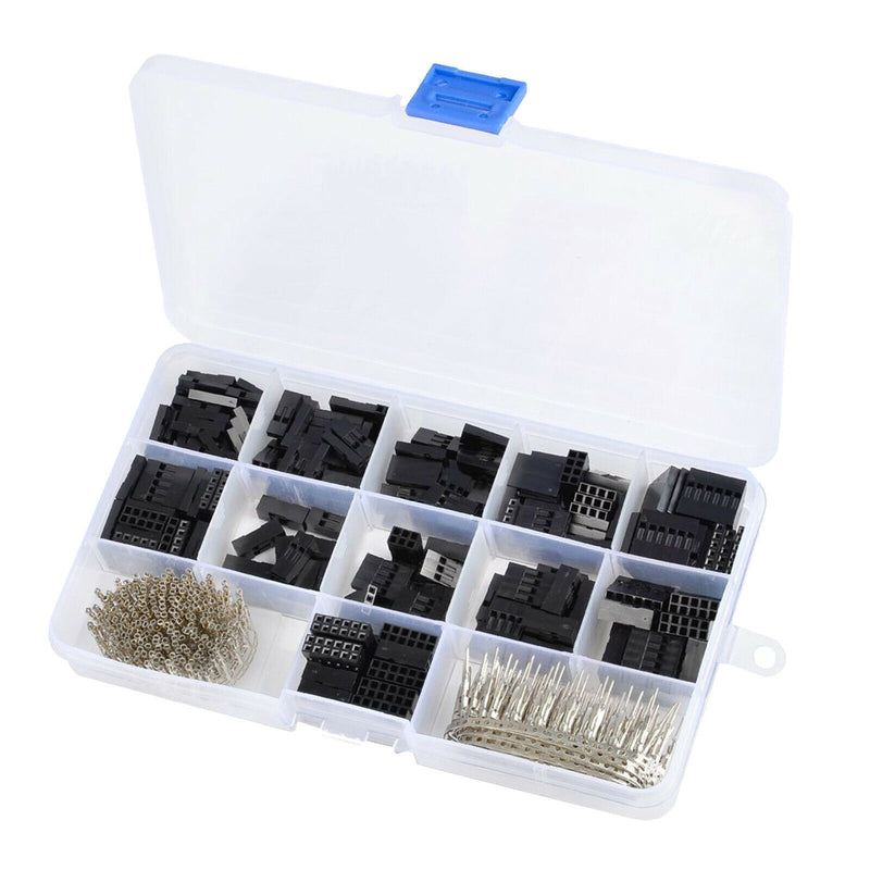 620 DuPont 2.54mm Crimp Terminal Connector Male Female Crimper Pins and Housing