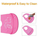 Waterproof Silicone Baby Bibs, Adjustable Soft Feeding Bibs With Food Crumb