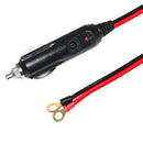 1Ft Car Male Cigarette Lighter Male Plug Adapter To Battery Ring Terminal H G6G4