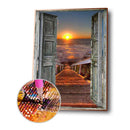 Diamond Painting Kits Sunrise Outside Full Round Drill Handicrafts (LD494)