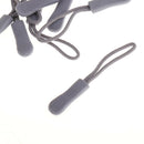 20xZipper Pull Cord End Zip Puller Fastener Extension Replacement Grey/Green
