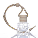 1Pc Car 10ml square hanging empty glass perfume bottles pendant car ornamJ,a