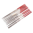 10pcs Diamond Needle File Set Sharpening 3X140mm for Glass Ceramic Carbi QGC