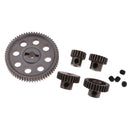 Spur Main Gear + 17T 21T 26T 29T Motor Gear for HSP 94111 1/10 RC Racing Car