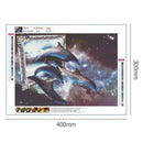 5D DIY Full Drill Diamond Painting Cross Stitch Embroidery Kit (Fish08)