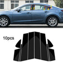 10Pcs Window Pillar Posts Trim Cover Molding for Mazda 6 Atenza 2014-2018 M