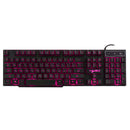 Russian/English Mechanical Feel Wired Gaming Keyboard for PC Cool Backlit