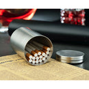 Tea Coffee & Cigarette Jar Canister Pot / Box, Stainless Steel