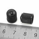 100x BLACK Plastic Tire Valve Air Dust Cover Stem Caps Wheel Car Truck SUV Bike