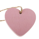 10Pcs Blank Wood Love Heart Wooden Embellishment Scrapbooking Craft Hanging Tags