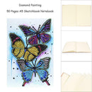 DIY Butterfly Special Shaped Diamond Painting 50 Pages A5 Sketchbook Crafts