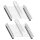 Pant Hangers Skirt Hangers with Clips 20 Pack Metal Trouser Clip Hangers fo E8T4