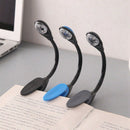 Mini Flexible Clip-on Bright Booklight LED Travel Book Reading Lamp White L