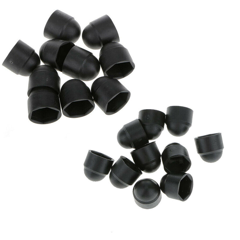 20x M12x18mm+M10x17mm Dome  Nut Head Protection Caps Cover Hexagon Screw