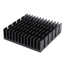 4 Pieces Black Aluminum Heat Sink Cooling Fin Cooler 40mmx40mmx11mm U7W2