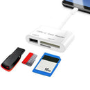 3 in 1 USB Card Reader Adapter Type C Cable Micro TF Camera Smart Memory C â„–[
