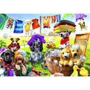 5D DIY Full Drill Diamond Painting Playing Pets Dog Cross Stitch Embroidery