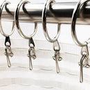 200 Pack Metal Curtain Drapery Hooks Header Tape Hooks for Curtains, Drapes G3U8