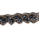 3pcs/Pack Women Beaded Elastic Headband Rhinestone Hair band Handmand Wedding