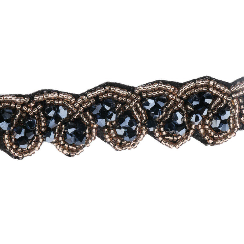 3pcs/Pack Women Beaded Elastic Headband Rhinestone Hair band Handmand Wedding