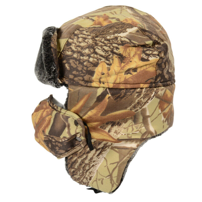 Men Women Winter Skiing Fishing Warm Cotton Hat Outdoor Climbing Hunting Ri C4A5