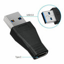 2 Pack USB-C USB 3.1 Type C Female to USB 3.0 A Male Adapter Converter Supp B7Q2