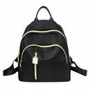 Women Casual Oxford Mini Backpack Preppy Chic Girls School Backpack Black