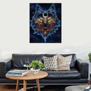 5D DIY Diamond Painting Colorful Wolf Full Round Diamond embroidery Cross s