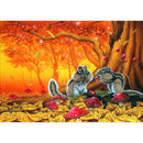5D DIY Diamond Painting Animals Full Round Drill Rhinestone (Squirrel) A