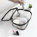 4Pcs Waterproof Transparent Pvc Bath Cosmetic Bag Women Make Up Case Travel