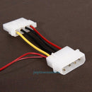 2pcs 80mm 80x25mm Fans 4 LED Blue 4pin for Computer PC Case Cooling Cooler