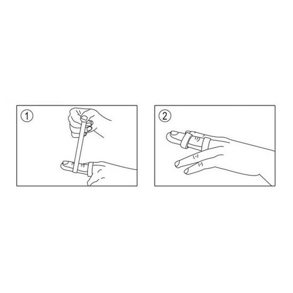 Trigger Finger Splint Straighten Broken Thumbs Splint Pain Relief Yellow