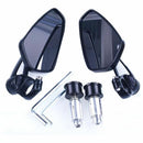 Black Motorcycle Round 7/8" Bar End Rearview Side Mirrors For Universal Motor