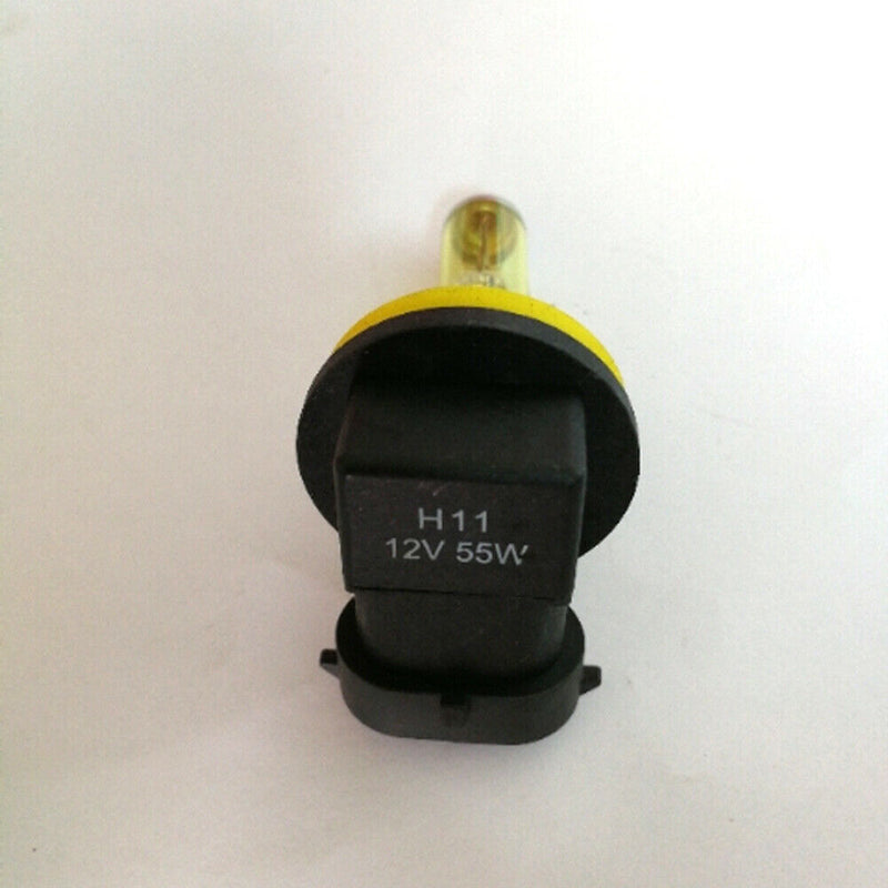 H11 Yellow Halogen Bulbs Headlight 12V 55W 3000K Car Fog Light Lamp Quartz Glass