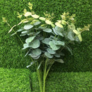 16 Heads Eucalyptus Bouquet Branches Silk Artificial Leaves Flower Decorati