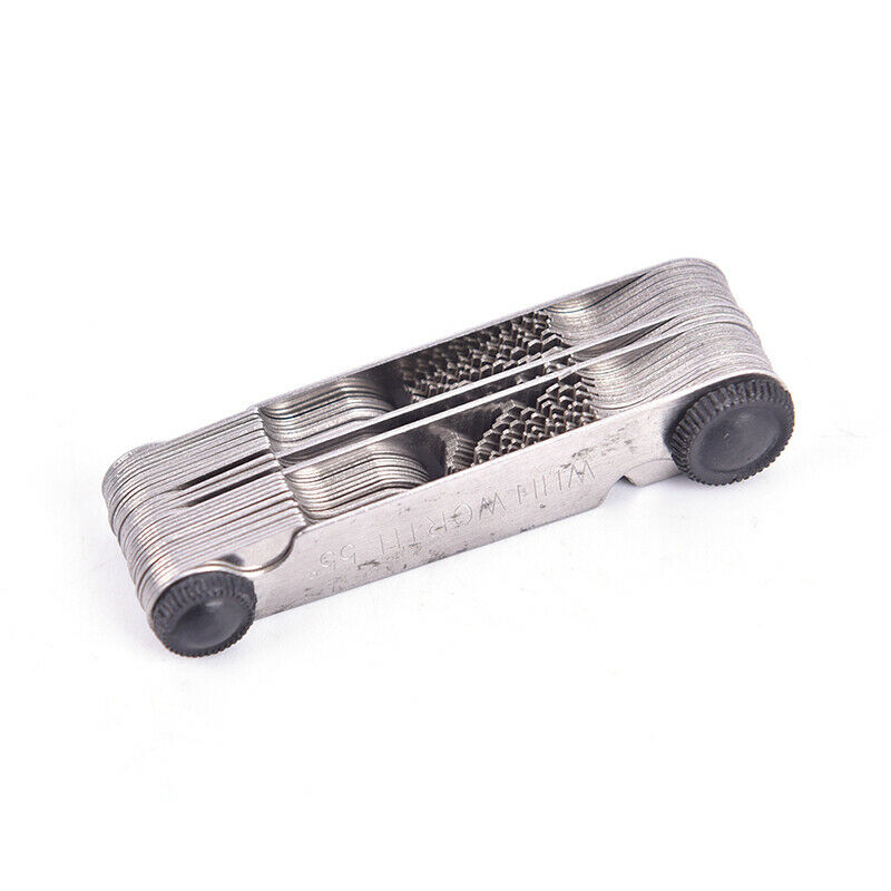 58pcs/set Screw Gauge Whitworth 55 Degree Metrisch 60 Degree Thread Pitch Ga Cy