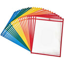 25Pcs Dry Erase File Folder 8.5X 11 Inch Document Bag Perfect Classroom Org