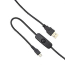 USB to Micro USB Charger Power Cable with On/Off Switch for Raspberry Pi