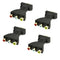 4Pcs HDMI to AV Male to Female Vedio Audio Converter for Home Theater DVD