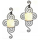 Wall Mounted Iron Tealight Votive Candle Holder Stand Home Decor Black